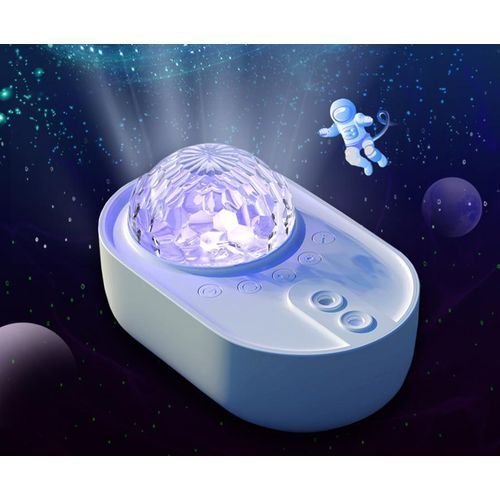 Starry Sky Projector Night Light Spaceship Lamp Galaxy LED Projection Lamp Bluetooth Speaker For Kids Bedroom Home Party Decor