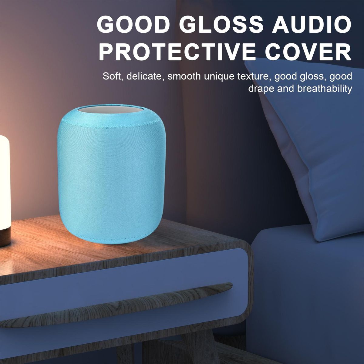 Dust-proof Speaker Cover Homepod Speaker Sleeve Premium Dust Cover Lake Blue