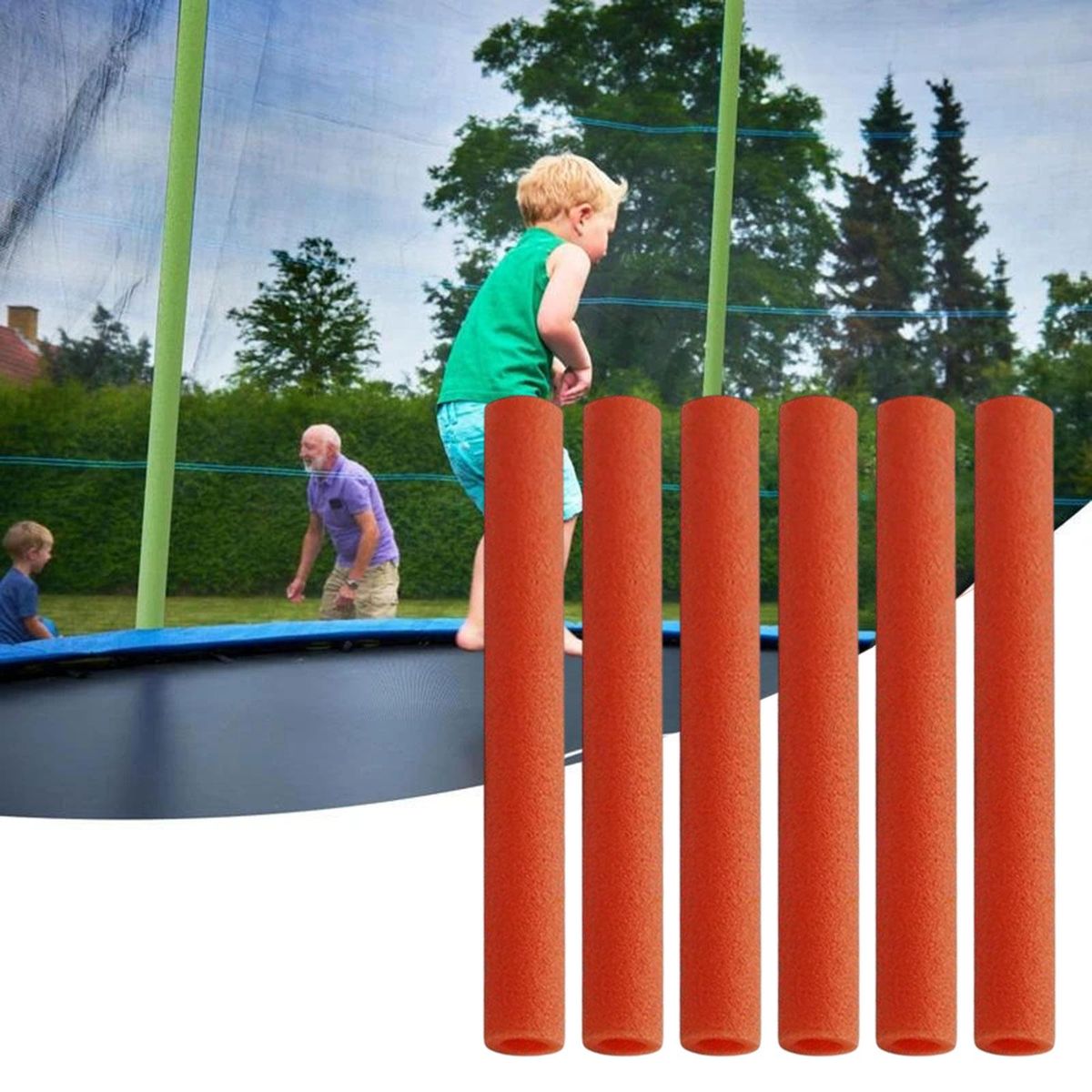 6x Trampoline Pole Foam Sleeves Padding For Pipe Kids