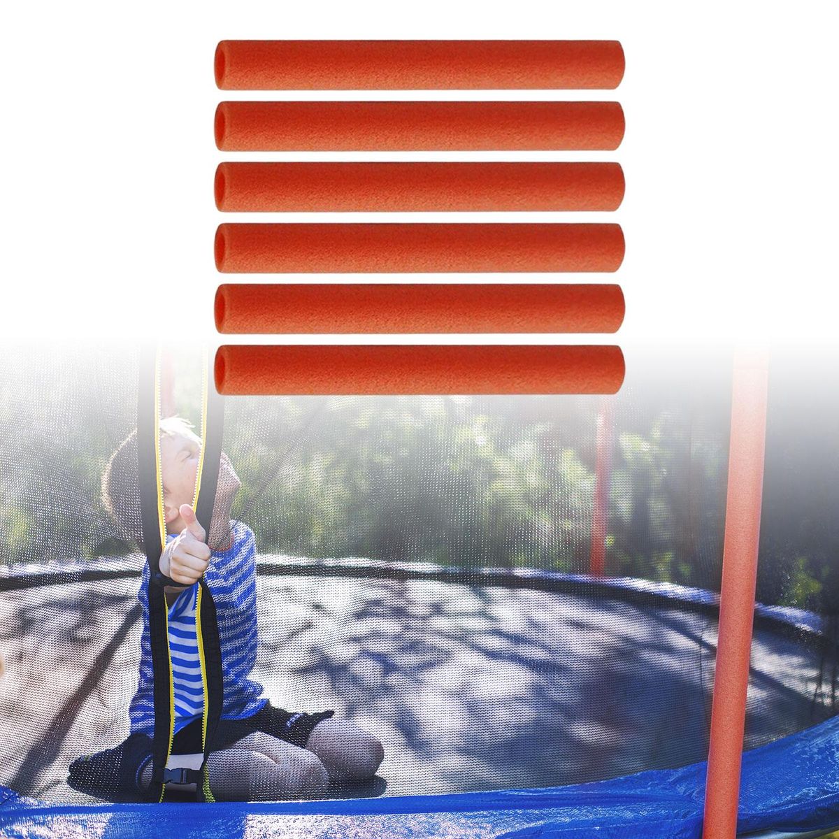 6x Trampoline Pole Foam Sleeves Padding For Pipe Kids