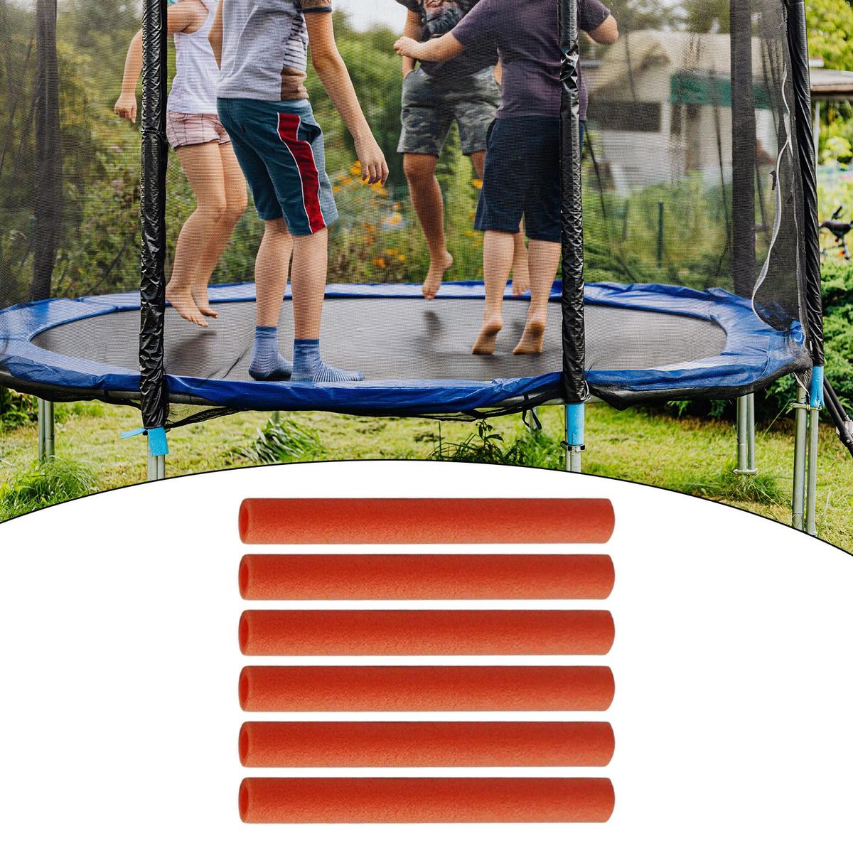 6x Trampoline Pole Foam Sleeves Padding For Pipe Kids