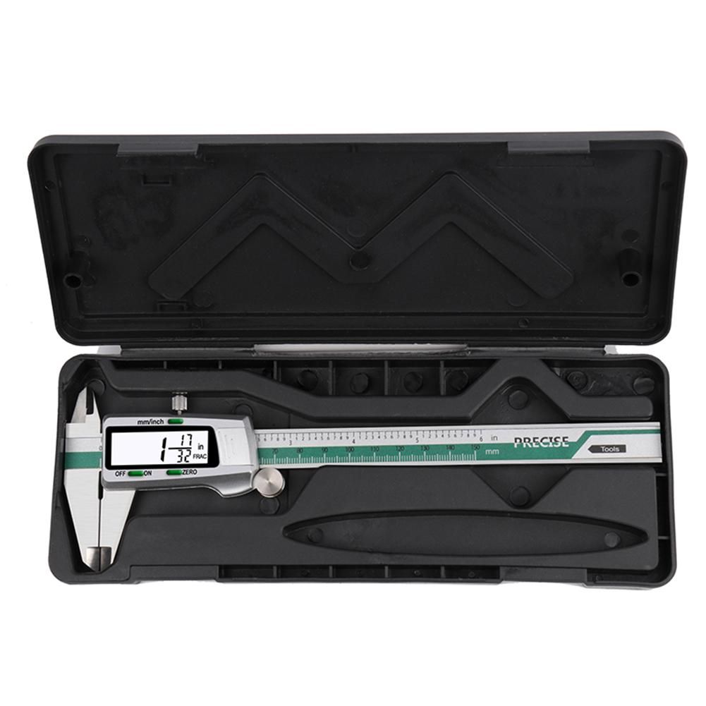 Professional Digital Caliper LCD Display Mm/inch Digital 0-300mm Accuracy 0.02mm Vernier Caliper Gauge Micrometer Measuring Tool 150mm