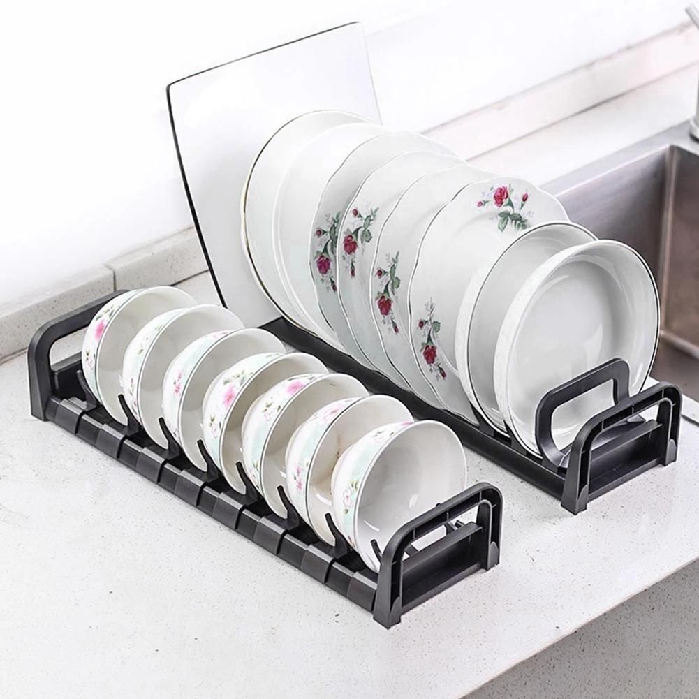 Cabinet Dish Plate Drying Rack Built in Dish Holder Rack
