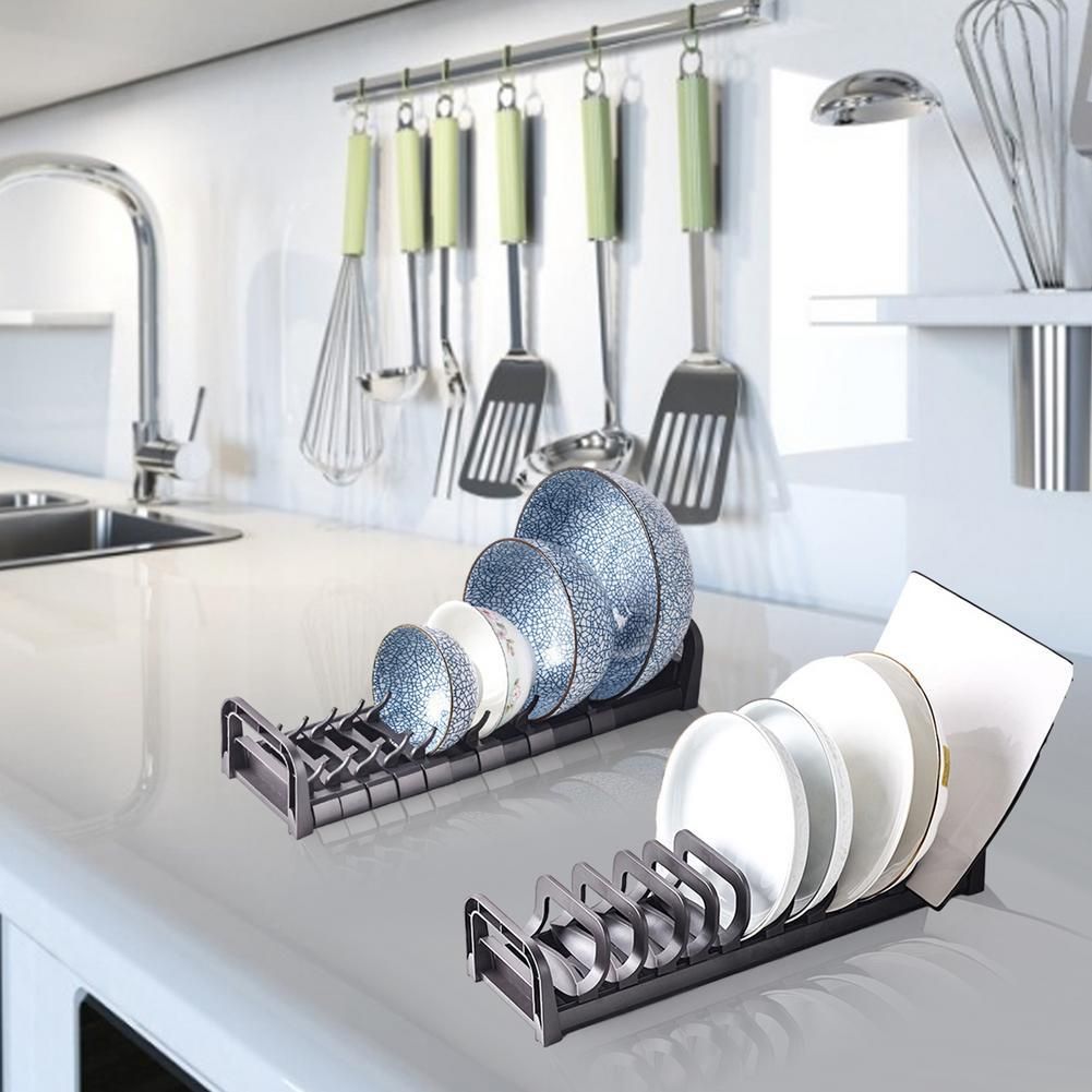 Cabinet Dish Plate Drying Rack Built in Dish Holder Rack