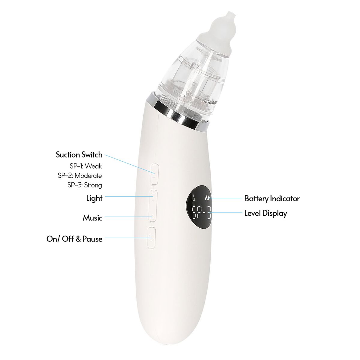 Baby Nasal Aspirator Electric Nose Suction Nose Cleaner