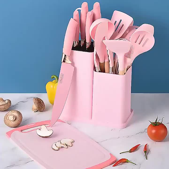 Special Kitchenware 19 Set Of Silicon Utensil (Knives Spoon)