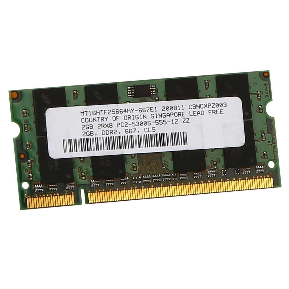 2GB DDR2 RAM Memory 667Mhz PC2 5300 Laptop Ram For Intel