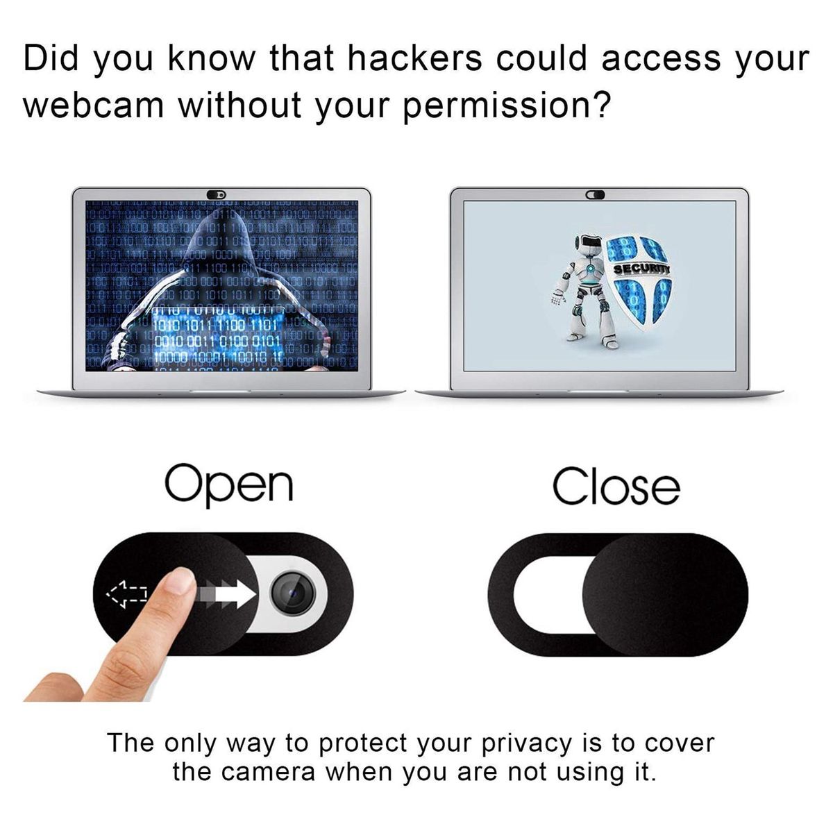 6 Pack Webcam Cover Slide Privacy Protection Laptop Camera