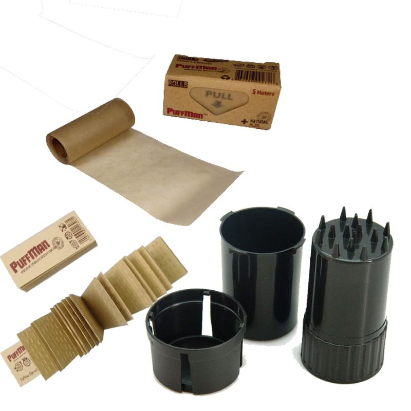 5 Meters Herb Rolling Papers And Crusher With Tips