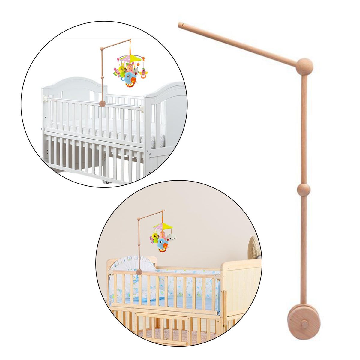 Wooden Toy Holder Sturdy Fashion Accessories Bed Bell