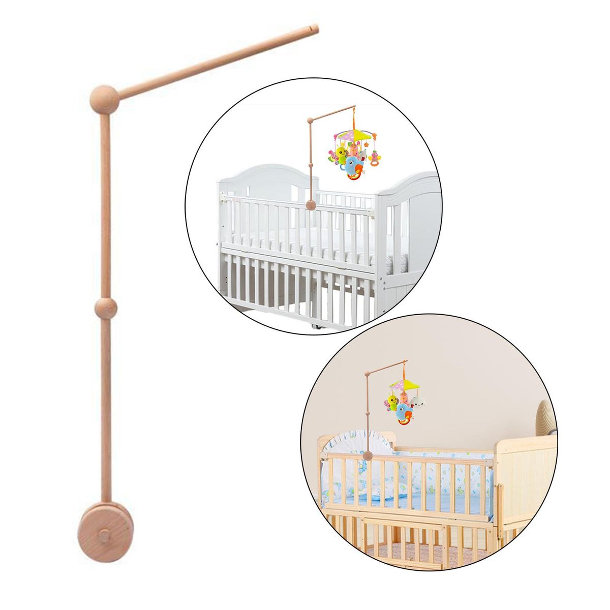 Wooden Toy Holder Sturdy Fashion Accessories Bed Bell
