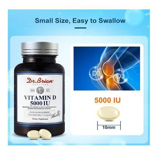 Vitamin D3 5000 Iu Softgels 150 Count High Potency