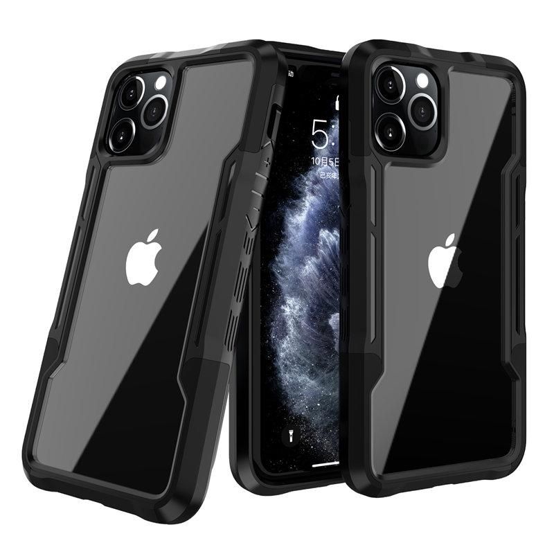 Shockproof phone case for iPhone 12 11 13 14 Pro Max transparent case for iPhone 15 plus 11 12 13 14 hard pc soft TPU full cover