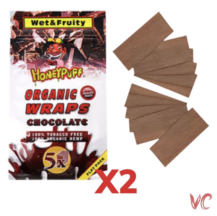 Organic Hemp Blunt / Smoke Wraps Chocolate Flavour X 2