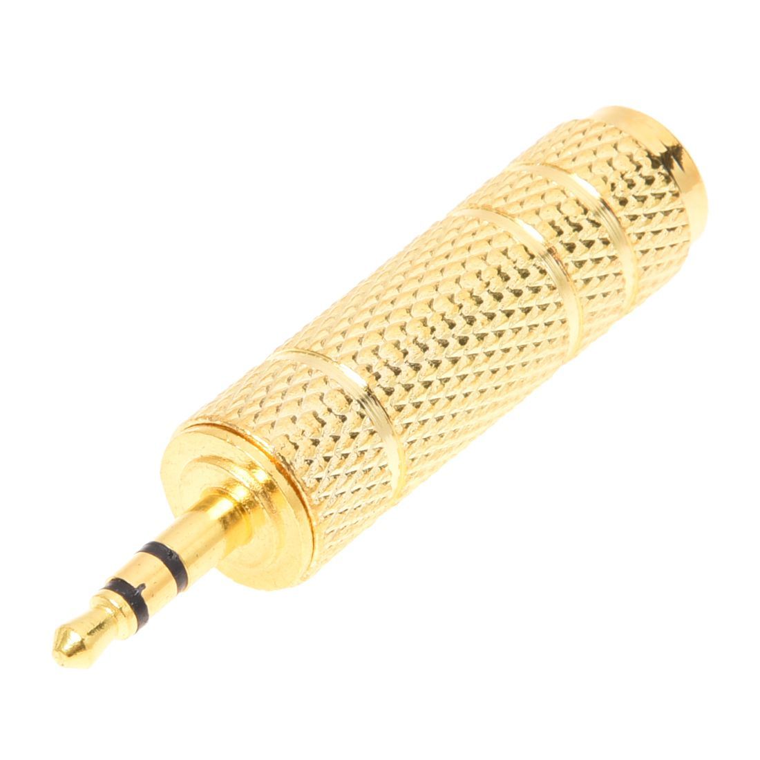 Gold Plated 3.5mm Male To 6.3mm Female Stereo Audio Jack