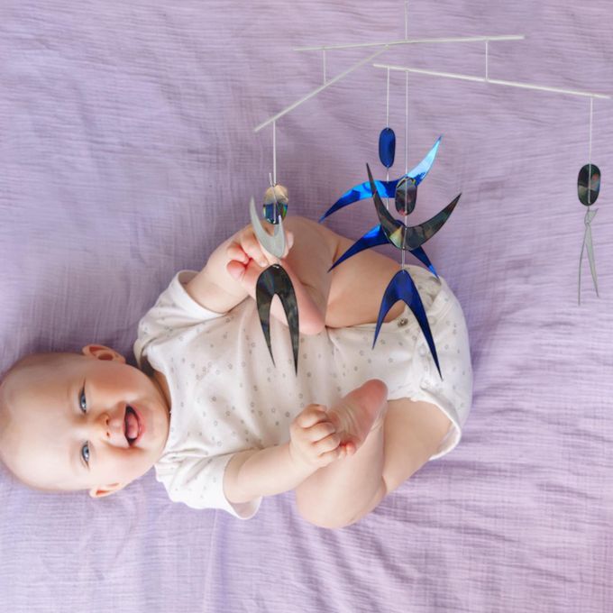 Baby Crib Mobile Wind Chime Montessori Handmade Newborn Finished Item