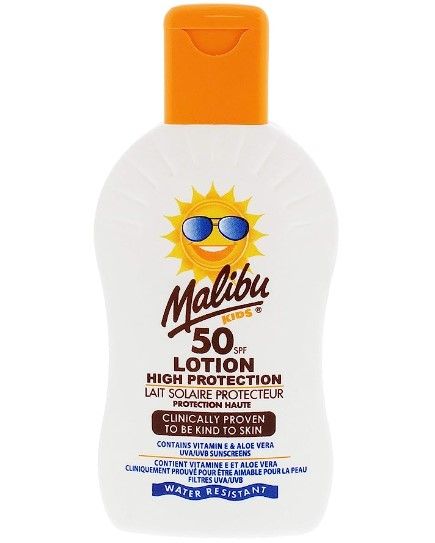 Kids High Protection Water Resistant SPF 50 Sun Screen Lotion, 200ml