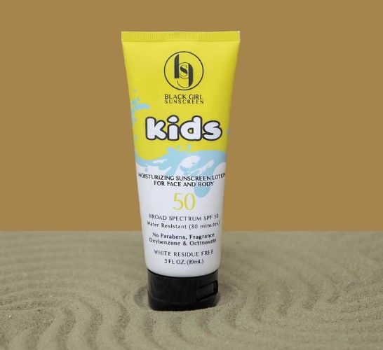 Blackgirl Kids Moisturizing SPF 50 Sunscreen Lotion, 3OZ