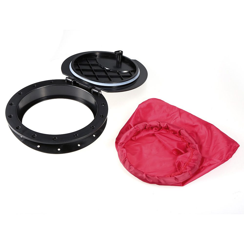 9" Deck Plate Hatch Cover Kit With Storage Bag For Marine