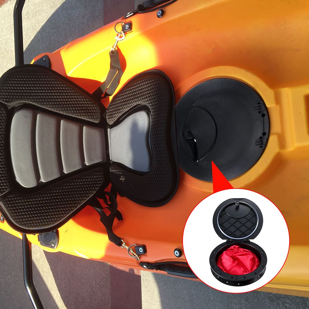 9" Deck Plate Hatch Cover Kit With Storage Bag For Marine