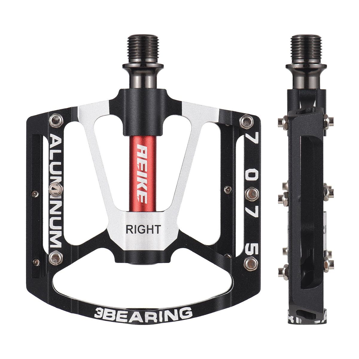 Aeike Mountain Bike Pedals Lightweight Aluminum Bicycle Pedals MTB Road Bike Cycling Pedals Platform
