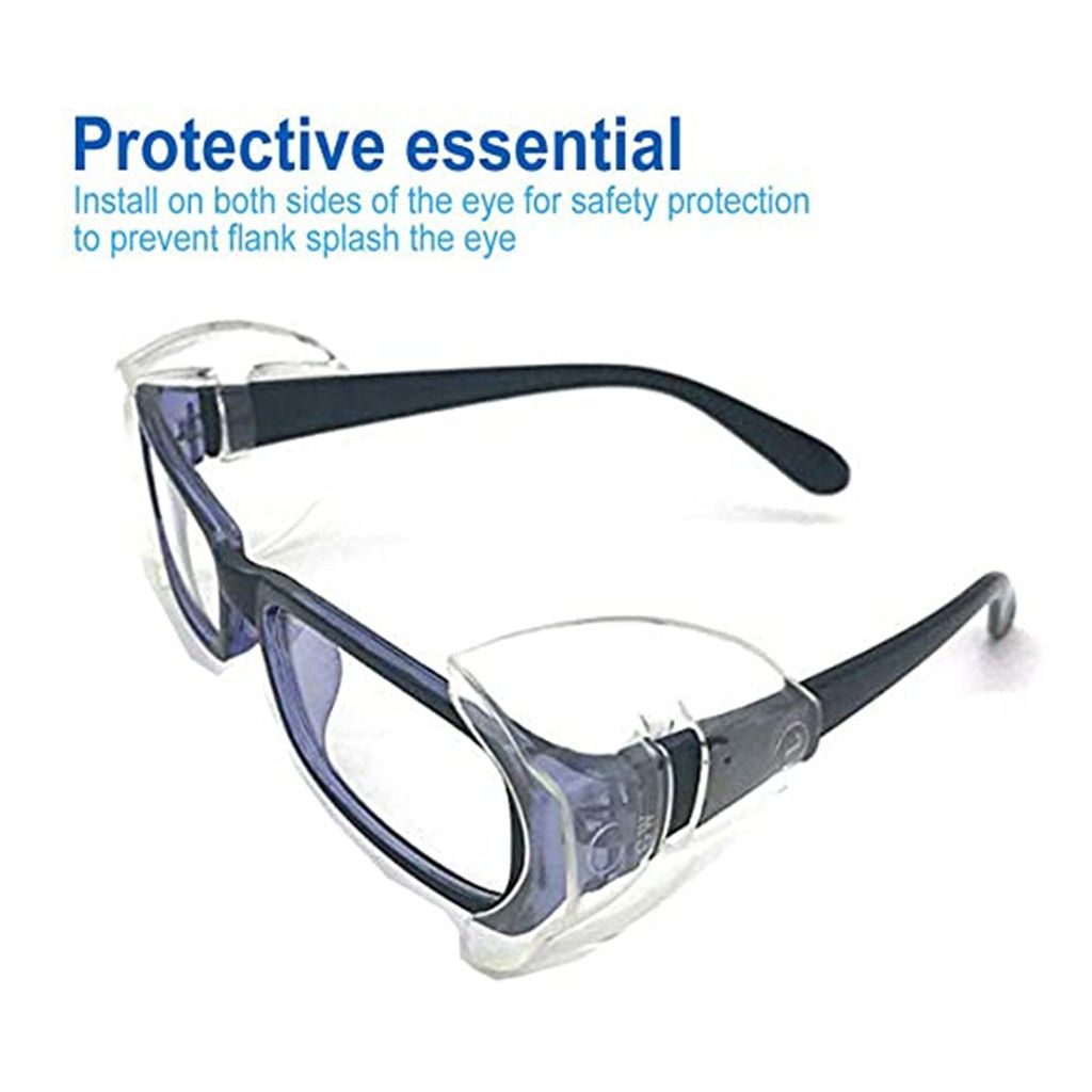 25 6 Pairs Safety Eye Glasses Side Shields Clear Flexible