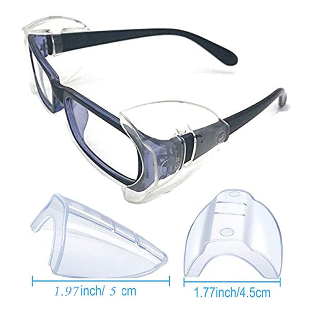 25 6 Pairs Safety Eye Glasses Side Shields Clear Flexible