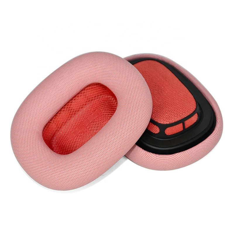 Replacement Leather Earpads for Apple AirPods Max Headphones Memory Foam Sleeve Earphone Earmuff Pink)