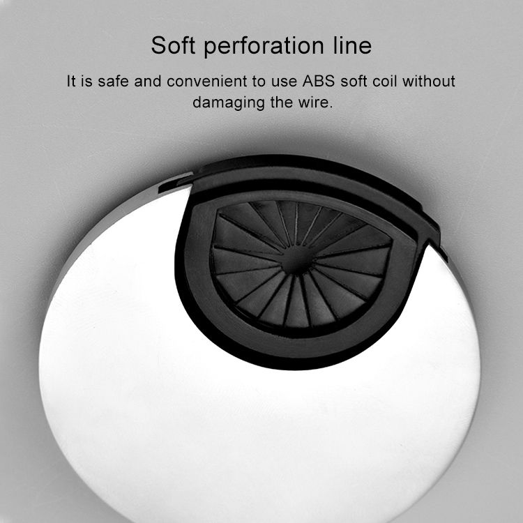 2 PCS Desk Round Threading Box Hole Cover