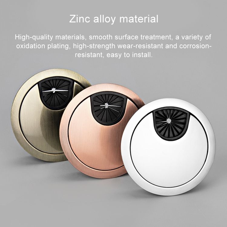 2 PCS Desk Round Threading Box Hole Cover
