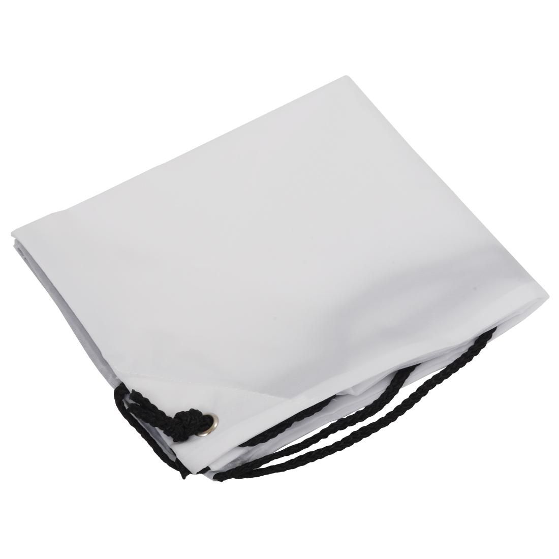 School Drawstring Book Bag Sport Gym Swim PE Dance Shoe Backpack-white