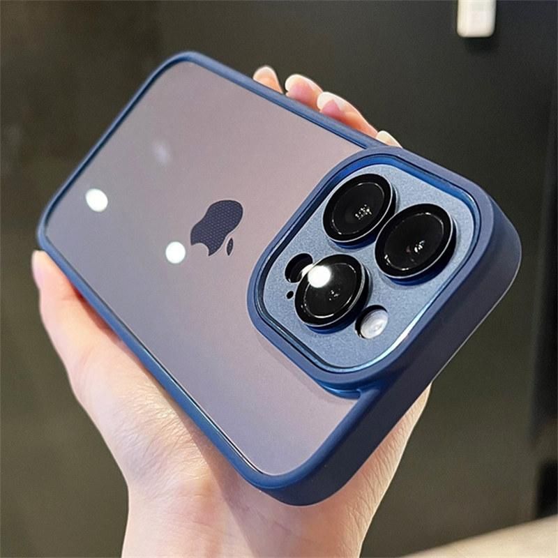 Acrylic camera lens protector clear phone case for iPhone 14 13 12 11 pro Max 14pro Max shockproof transparent bumper back cover