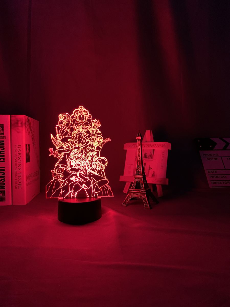 3d Led Lamp Anime The Seven Deadly Sins Group For Bedroom