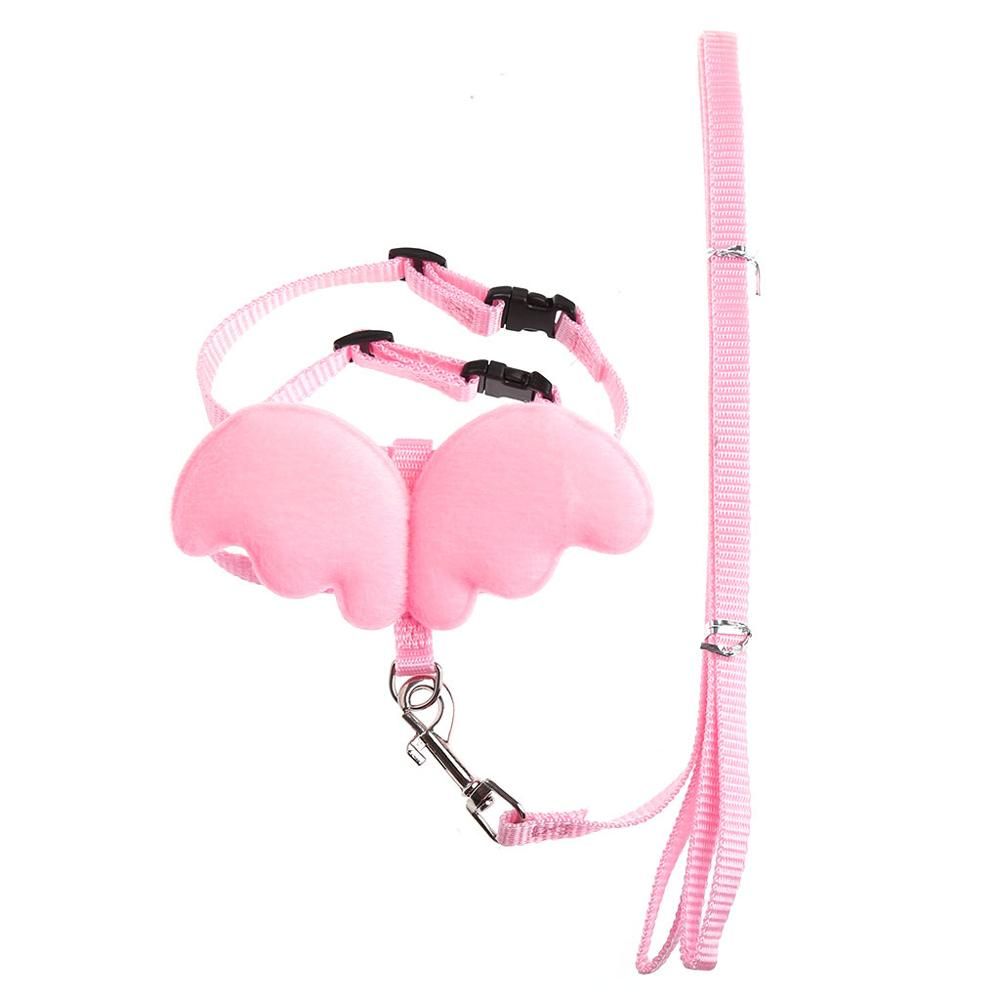 Adjustable Pet Angle Wing Rabbit Ferret Pig Harness Leash