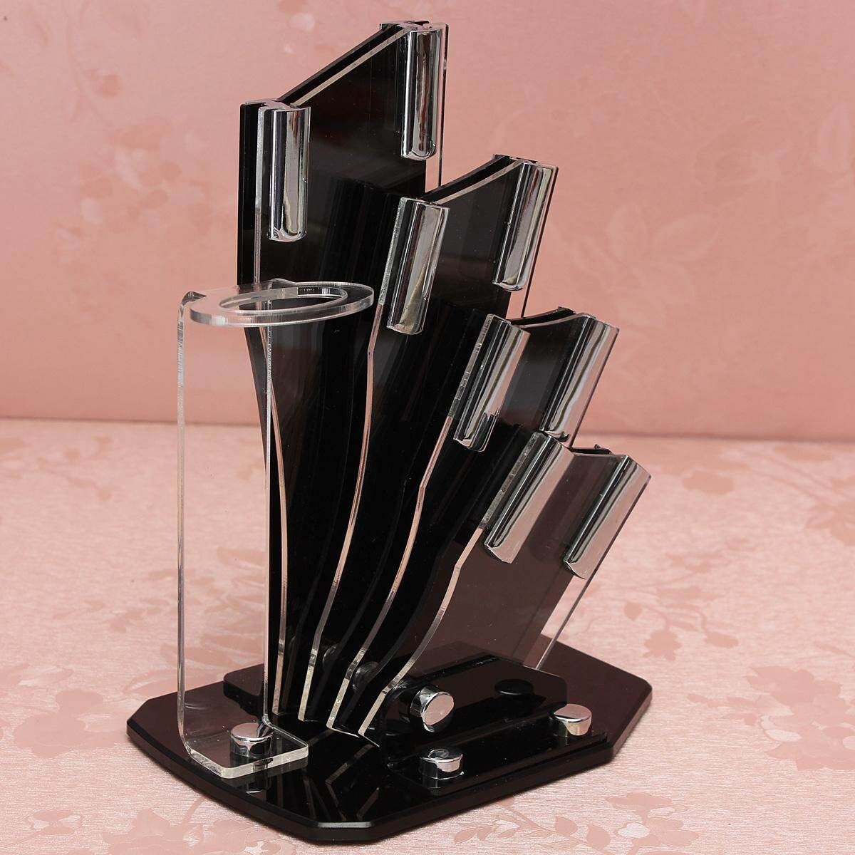 6 PCS Ceramic Set Kitchen Set Black