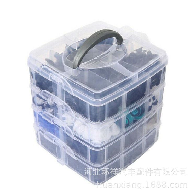 Four-layer 620PCS Boxed Car Buckle 24 Kinds Of Boxed Buckle