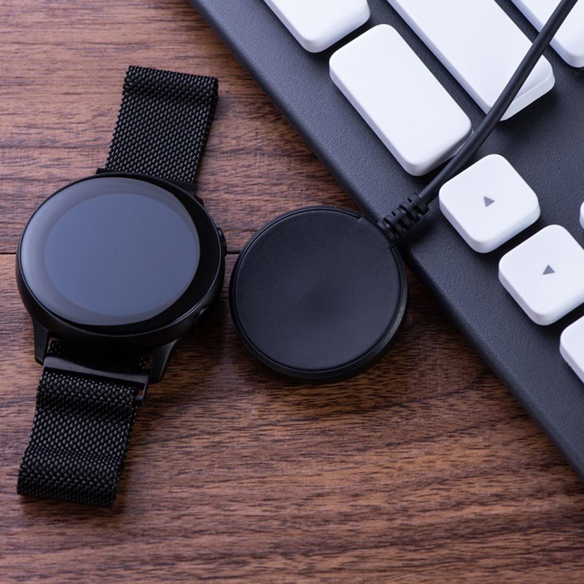Fast Charging Cable for Samsung Watch 5 Wireless Charger Stand Samsung Black