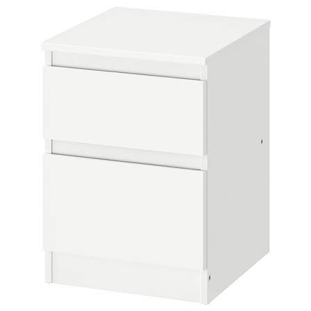 Kullen Chest Of 2 Drawers 35x49cm - White