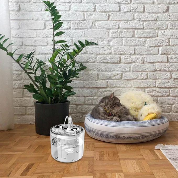 2.6L Automatic Cat Clear Water Fountain Dogs Sensor Dispenser Drink