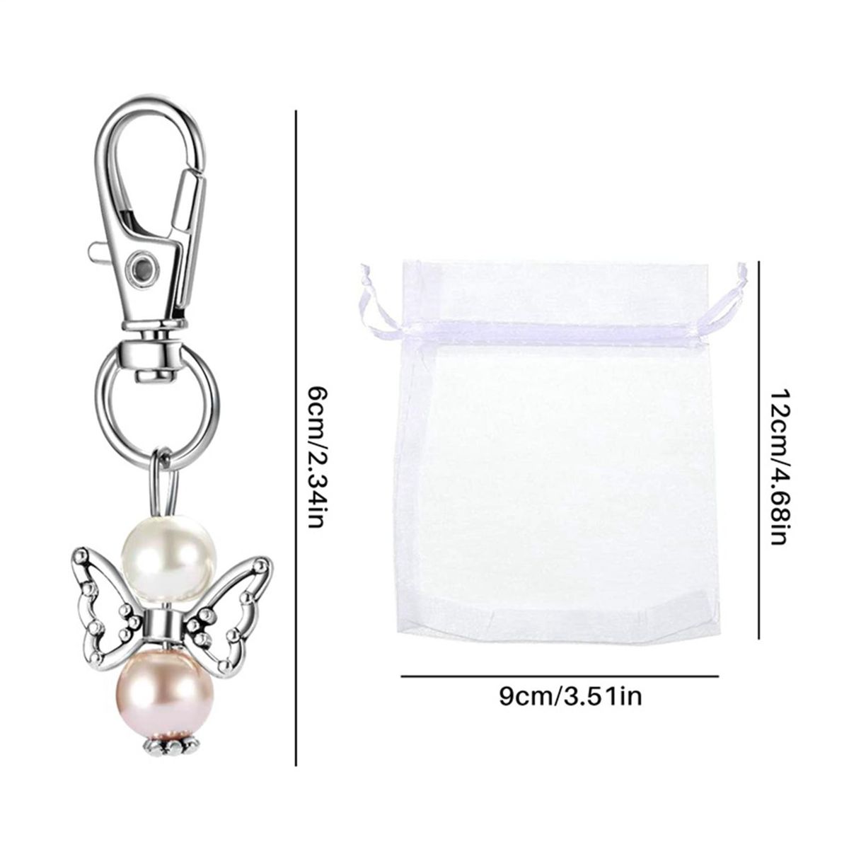 30 Pieces Organza Bags Wedding Favors Baptism Pendants Chris