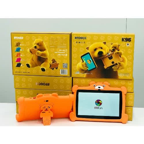 Atouch K96 Kids Learning Tablet 7inch Screen 3G RAM - Orange Pouch