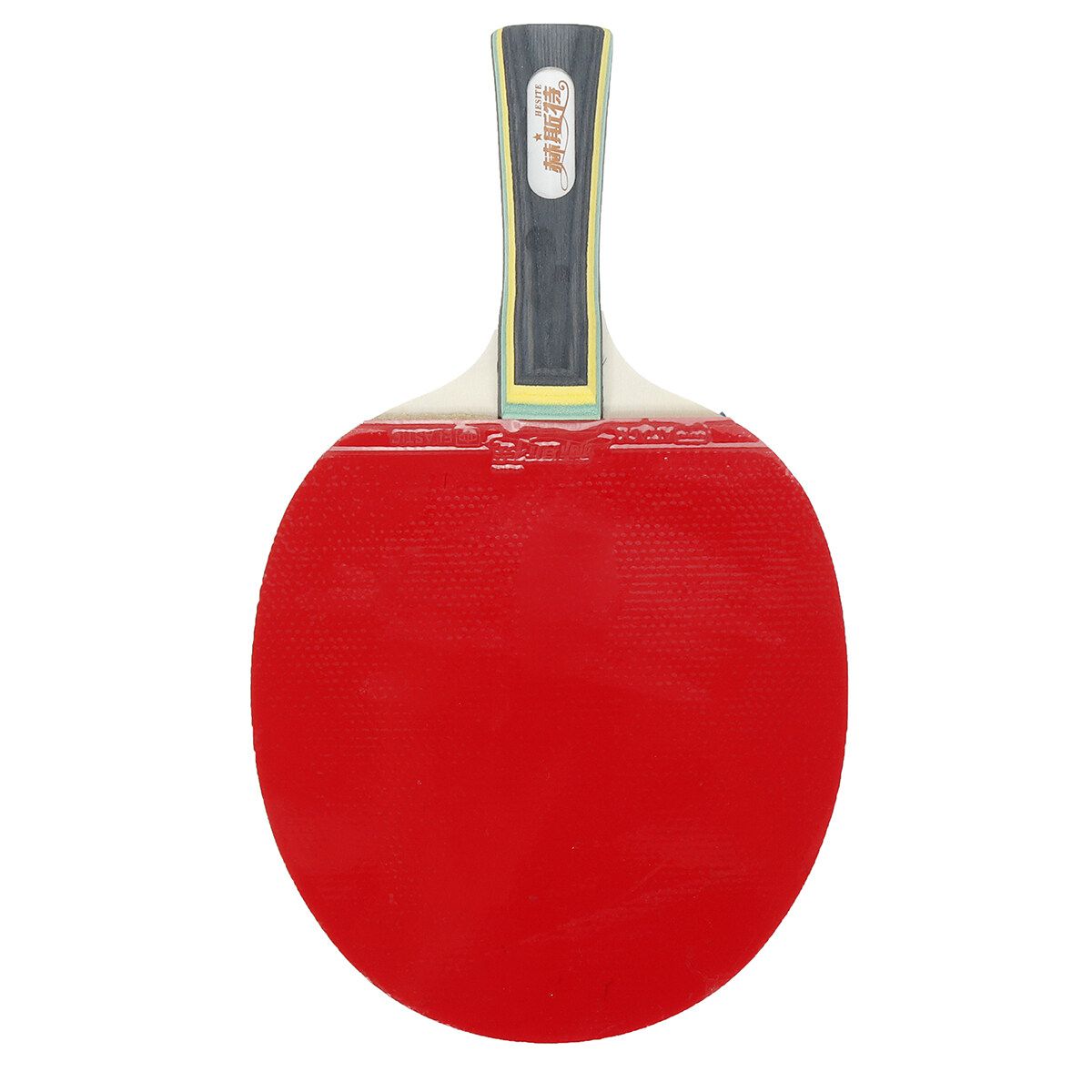 1x Single Wood Rubber Professional Table Tennis Racket Paddle Bat With Cover Bag Red