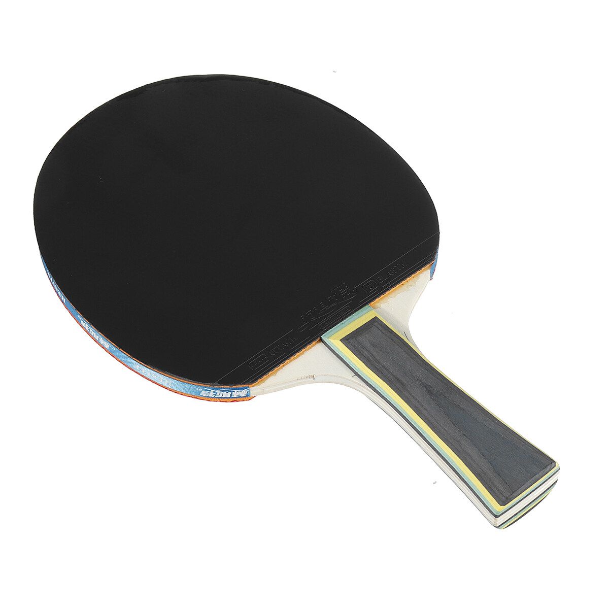 1x Single Wood Rubber Professional Table Tennis Racket Paddle Bat With Cover Bag Red