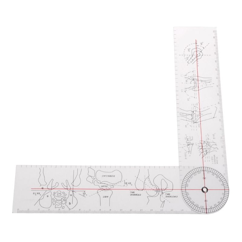 C90D Goniometer Angle Medical Ruler Rule Joint Orthopedics