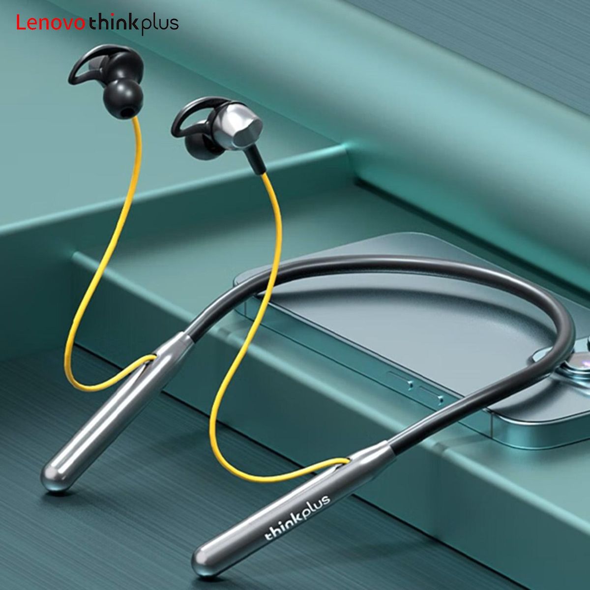 Lenovo thinkplus BT10 Earbuds BT5.2 Headphones Magnetic Neckband Earphone for Phone Call Music Sports IPX5 Dustproof Waterproof