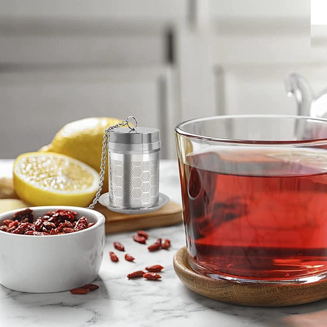 2Pcs Tea Filter Tea Infuser for Loose Tea, Fine Mesh with