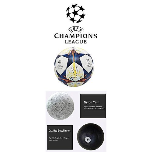 2018 Champions League Official Size 5 Football Ball Seamless Anti-slip PU Soccer Ball