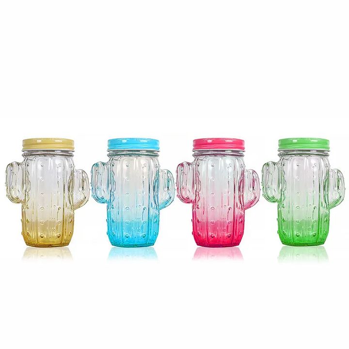 Ernesto Smoothie Mason Jar With Straws - 4pcs (no Handle)