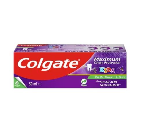 Kids Toothpaste Sugar Acid Neutralizer, 50ml-Maxumum Cavity Protection