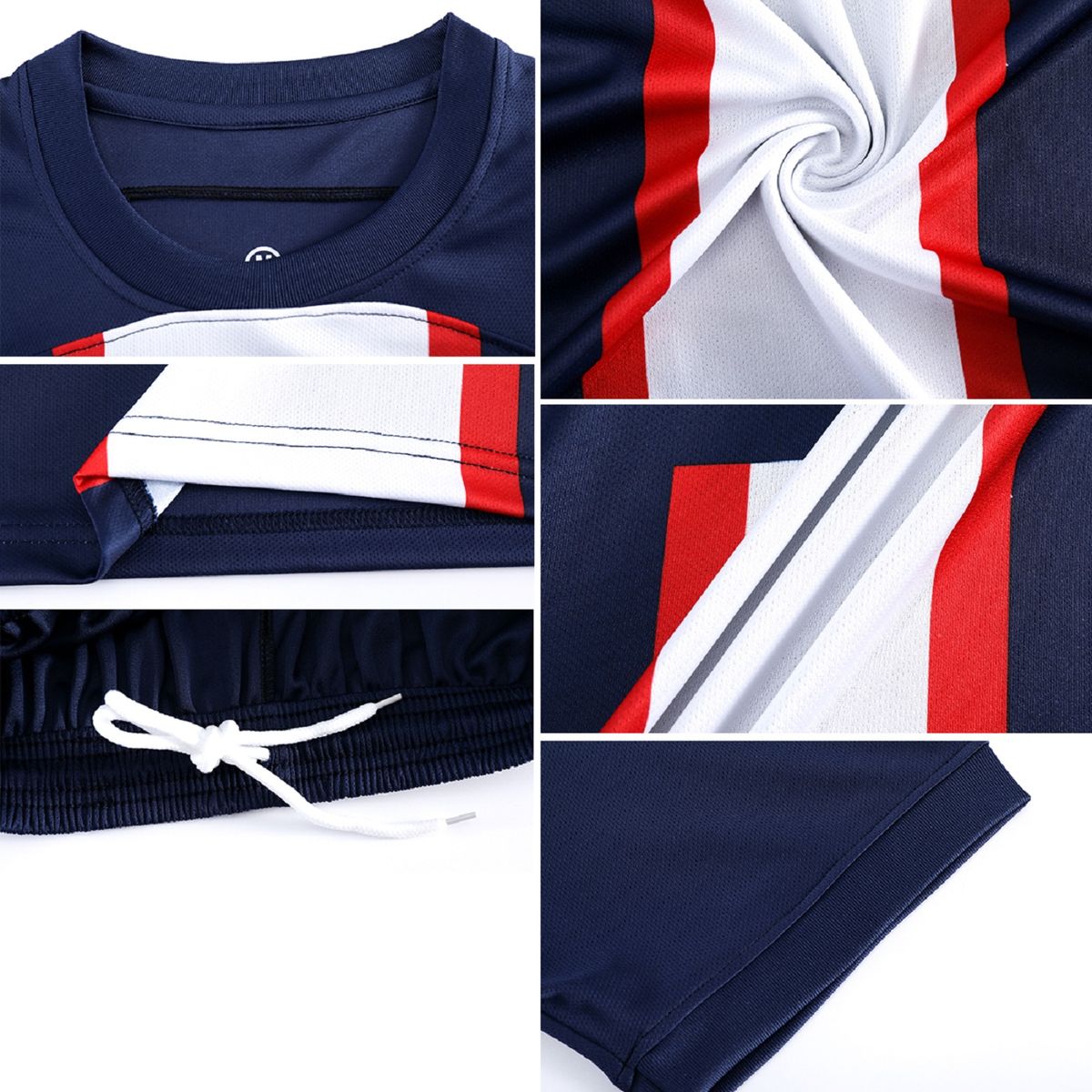 Mbappe Jersey, PSG Football T-Shirt And Shorts Set,Blue
